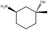 (1R,3R)-3-Amino-1-methyl-cyclohexanol Struktur