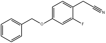 2-(4-(benzyloxy)-2-fluorophenyl)acetonitrile Struktur