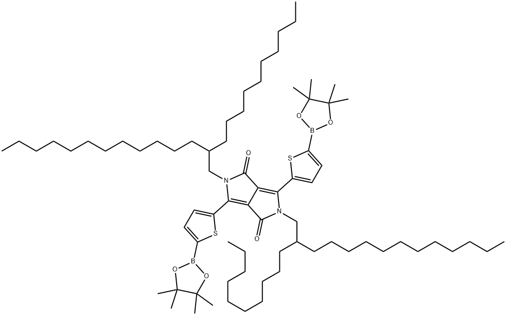 IN1733, 2,5-Bis(2-decyltetradecyl)-3,6-bis(5-(4,4,5,5-tetramethyl-1,3,2-dioxaborolan-2-yl)thiophen-2-yl)pyrrolo[3,4-c]pyrrole-1,4(2H,5H)-dione Struktur