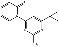 2-Amino-4-(1H-pyridin-2-one)-6-(tert-butyl)pyrimidine Struktur