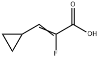 2-Propenoic acid, 3-cyclopropyl-2-fluoro- Struktur