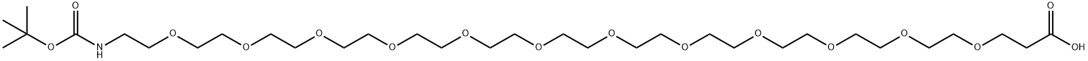 Boc-NH-PEG12-丙酸, 1415981-79-1, 結構式