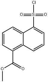 methyl 5-(chlorosulfonyl)naphthalene-1-carboxylate Struktur