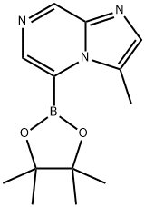 3-methyl-5-(tetramethyl-1,3,2-dioxaborolan-2-yl)imidazo[1,2-a]pyrazine|