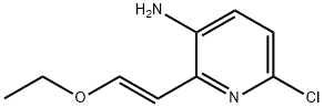 3-Pyridinamine, 6-chloro-2-[(1E)-2-ethoxyethenyl]- Struktur