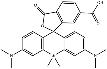 Si-TAMRA-6-COOH Struktur