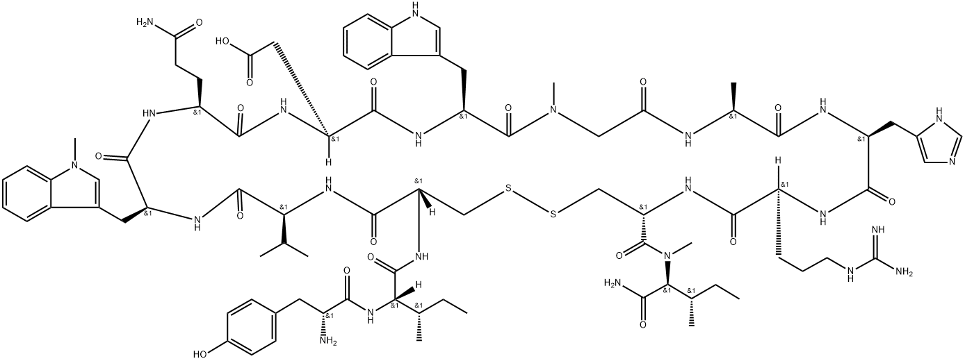 Compstatin analog peptide CP40 結(jié)構(gòu)式