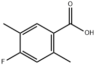 Benzoic acid, 4-fluoro-2,5-dimethyl- Struktur