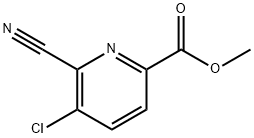 methyl 5-chloro-6-cyanopyridine-2-carboxylate Struktur