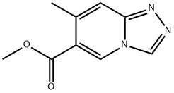 methyl 7-methyl-[1,2,4]triazolo[4,3-a]pyridine-6-carboxylate Struktur