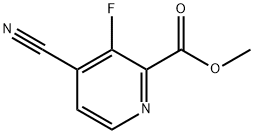 2-Pyridinecarboxylic acid, 4-cyano-3-fluoro-, methyl ester Struktur