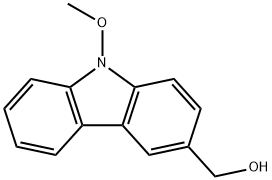 N-Methoxy-3-hydroxymethylcarbazole Struktur