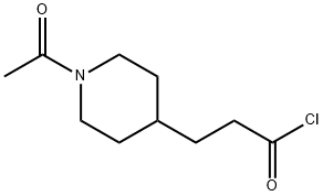 4-Piperidinepropanoyl chloride, 1-acetyl-