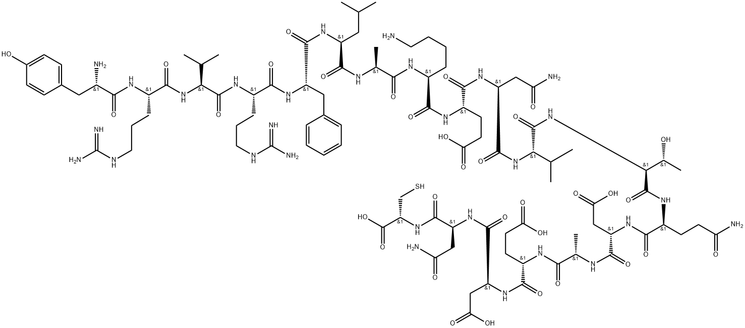 片段多肽CD36 (93-110)-CYS 結(jié)構(gòu)式