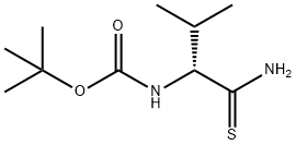 Carbamic acid, N-[(1R)-1-(aminothioxomethyl)-2-methylpropyl]-, 1,1-dimethylethyl ester Struktur