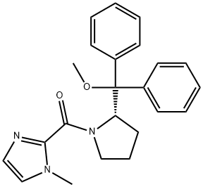 Methanone, [(2S)-2-(methoxydiphenylmethyl)-1-pyrrolidinyl](1-methyl-1H-imidazol-2-yl)- Struktur