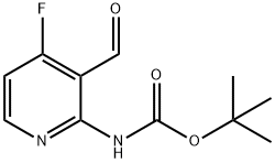 Carbamic acid, N-?(4-?fluoro-?3-?formyl-?2-?pyridinyl)?-?, 1,?1-?dimethylethyl ester Struktur