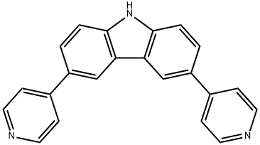 3,6-di(pyridin-4-yl)-9H-carbazole Struktur