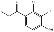 1-Propanone, 1-(2,3-dichloro-4-hydroxyphenyl)- Struktur