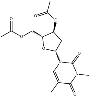 3',5'-Di-O-acetyl-2'-deoxy-5,N3-di methyluridine Struktur