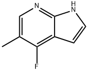 1H-Pyrrolo[2,3-b]pyridine, 4-fluoro-5-methyl- Struktur