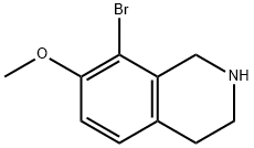 Isoquinoline, 8-bromo-1,2,3,4-tetrahydro-7-methoxy- Struktur