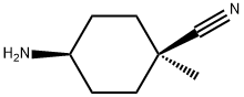 rel-(1s,4s)-4-amino-1-methylcyclohexane-1-carbonitrile Struktur