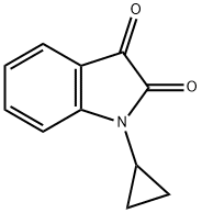 1H-Indole-2,3-dione, 1-cyclopropyl- Struktur