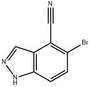 1H-Indazole-4-carbonitrile, 5-bromo- Struktur