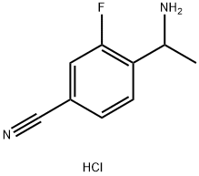 4-(1-AMINOETHYL)-3-FLUOROBENZONITRILE HCl Struktur