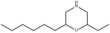 Morpholine,2-ethyl-6-hexyl- Struktur