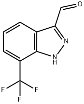 1H-Indazole-3-carboxaldehyde, 7-(trifluoromethyl)- Struktur