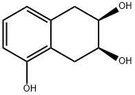 1,6,7-Naphthalenetriol, 5,6,7,8-tetrahydro-, (6R,7S)- Struktur