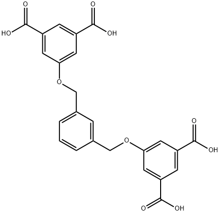 5,5'-(1,3-phenylenebis(methylene))bis(oxy)diisophthalic acid Struktur