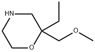 Morpholine,2-ethyl-2-(methoxymethyl)- Struktur