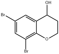 2H-1-Benzopyran-4-ol, 6,8-dibromo-3,4-dihydro- Struktur