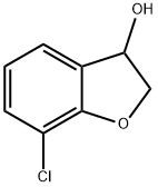 7-chloro-2,3-dihydro-1-benzofuran-3-ol Struktur