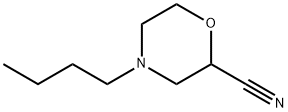 2-Morpholinecarbonitrile, 4-butyl Struktur