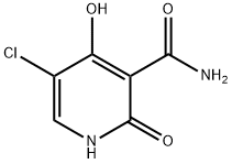 3-Pyridinecarboxamide, 5-chloro-1,2-dihydro-4-hydroxy-2-oxo- Struktur