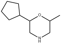 Morpholine,2-cyclopentyl-6-methyl- Struktur