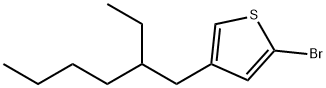 Thiophene, 2-bromo-4-(2-ethylhexyl)- Struktur