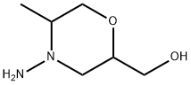 2-Morpholinemethanol, 4-amino-5-methyl- Struktur