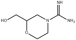 4-Morpholinecarboximidamide, 2-(hydroxymethyl)- Struktur