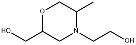 4-Morpholineethanol, 2-(hydroxymethyl)-5-methyl- Struktur