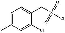 Benzenemethanesulfonyl chloride, 2-chloro-4-methyl- Struktur