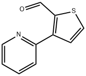 2-Thiophenecarboxaldehyde, 3-(2-pyridinyl)- Struktur