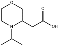 3-Morpholineacetic acid, 4-(1-methylethyl)- Struktur