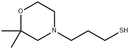 4-Morpholinepropanethiol, 2,2-dimethyl Struktur