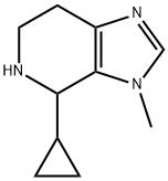 3H-Imidazo[4,5-c]pyridine, 4-cyclopropyl-4,5,6,7-tetrahydro-3-methyl- Struktur