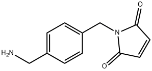 1H-Pyrrole-2,5-dione, 1-[[4-(aminomethyl)phenyl]methyl]- Struktur